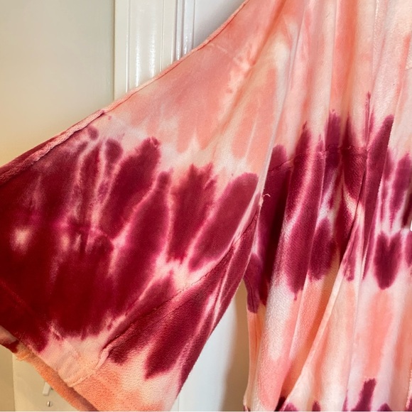 True Craft Open Front Kimono Women’s Tie Dye Cardigan Jacket Size XS Pockets NWT - Picture 6 of 10